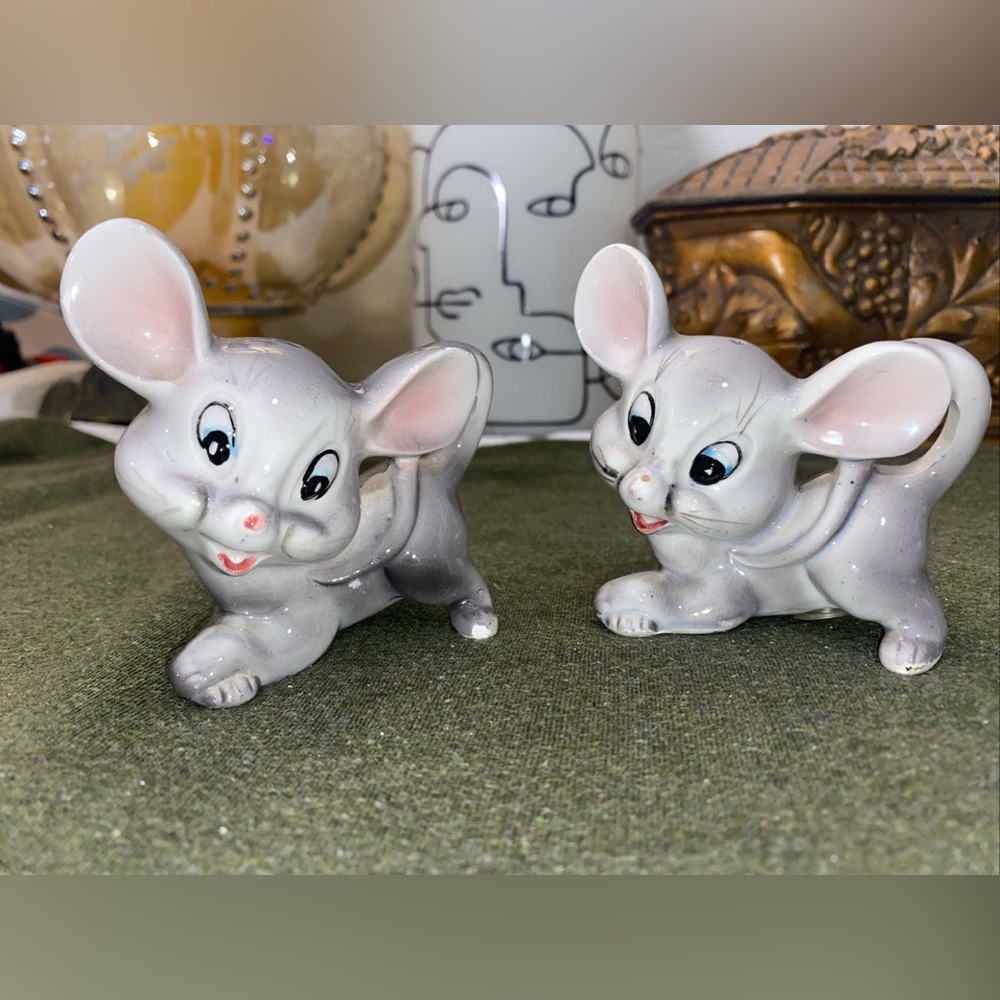Vintage 1950s ArtMark Mice Salt & Pepper Shakers Japan SP30-140 Lovely